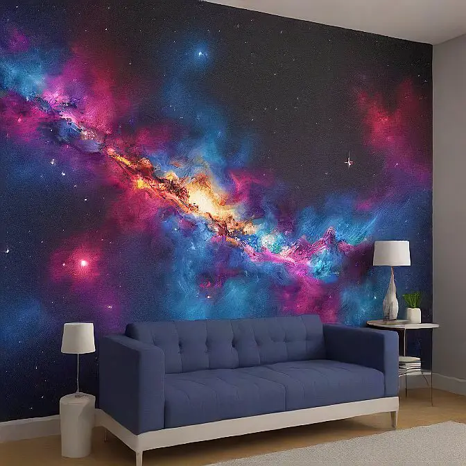 How To Paint A Galaxy Wall