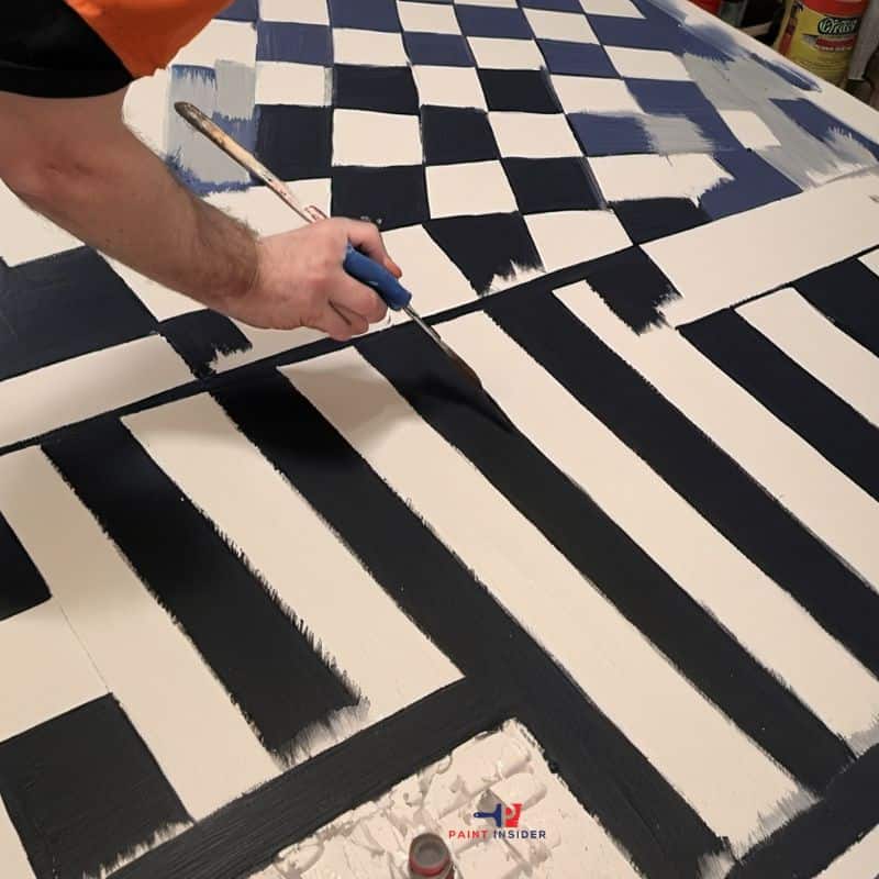 How To Paint A Checkerboard 3