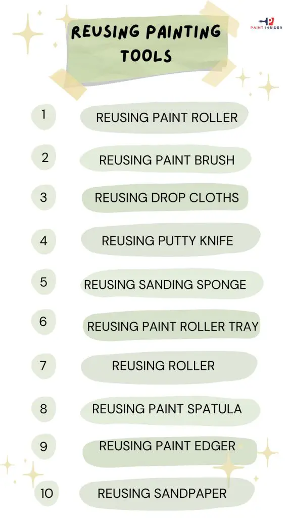 Tips For Reusing Your Painting Tools Effectively